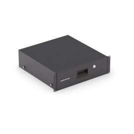 Полка (ящик) для документов 3U, 133х485х360мм, черный, DANNMAN 4042309
