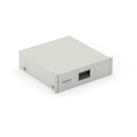 Полка (ящик) для документов 3U, 133х485х360мм, серая, DANNMAN 4042307