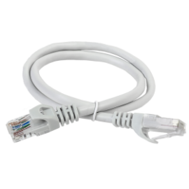 Патч-корд 4 пары, 2хRJ45, 7м, Кат.6, UTP, серый, LSZH, ITK PC01-C6UL-7M
