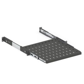 Полка выдвижная 19", 1U, глубина 450мм, до 30кг, черная, DANNMAN 4044509