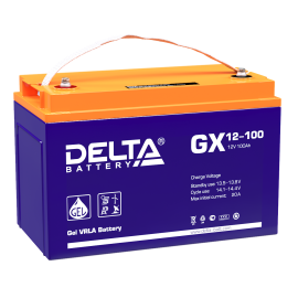 Батарея аккумуляторная GX 12-100, (12В, 100Ач), DELTA 4614010170002