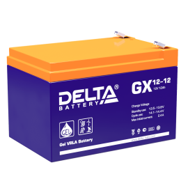 Батарея аккумуляторная GX 12-12, (12В, 12Ач), DELTA 4614010170003