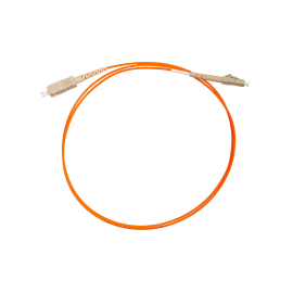 Шнур оптический LC/PC-SC/PC, MM 50/125, 1м, Simplex, оранжевый, ССД 130201-03344