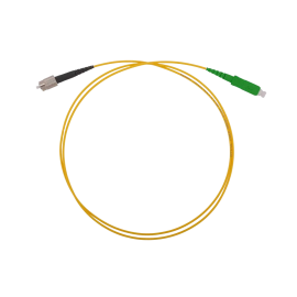 Шнур оптический FC/UPC-SC/APC, SM, 1м, Simplex, желтый, ССД 130201-03300