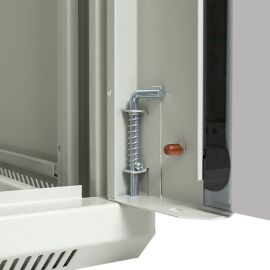 Шкаф настенный 19", 15U, 600х600мм, стекл. дверь, серый, TERACOM PRO TRP-WLL-1566-40G