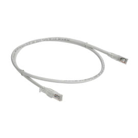 Патч-корд 4 пары, 2хRJ45, 2м, Кат.6A, UTP, белый, LSZH, ленточный замок, ITK PC08-C6AUL-2M-SC-RL