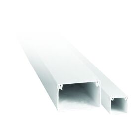 Кабель-канал 25х25мм, белый, уп.60м, EKF kk-25-25-basic