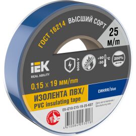 MIXTAPE 7 Изолента 0,15х19мм синяя 25м IEK