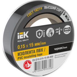 MIXTAPE 7Изолента 0,15х15мм черная 5м IEK