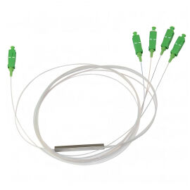 Делитель оптический PLC, 1х4, микрокорпус, 0,9мм, SC/APC