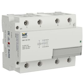 ARMAT Контактор модульный KMR 100А 24В AC/DC 4НО, IEK AR-KMR20-100-40-024
