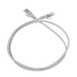 Патч-корд 4 пары, 2хRJ45, 1м, Кат.6, FTP, серый, LSZH, ITK PC01-C6FL-1M