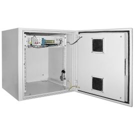 ITK Шкаф уличный навесной 19" LINEA O 15U 650x600мм IP55 металлическая дверь серый