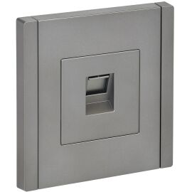 FORTE&PIANO Розетка компьютерная RJ45 кат.6 FP531 сталь IEK