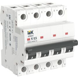 Выключатель автоматический 4P, 0,5А, х-ка K, M06N-DC, IEK AR-M06N-4-K0D5DC