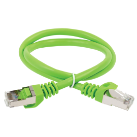 Патч-корд 4 пары, 2хRJ45, 0,5м, Кат.6, FTP, зеленый, PVC, ITK PC02-C6F-05M