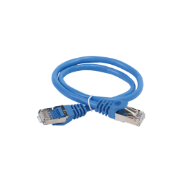 Патч-корд 4 пары, 2хRJ45, 0,5м, Кат.5e, FTP, синий, LSZH, ITK PC03-C5EFL-05M