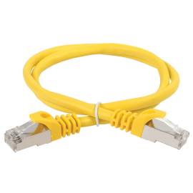 Патч-корд 4 пары, 2хRJ45, 0,5м, Кат.5e, FTP, желтый, LSZH, ITK PC05-C5EFL-05M