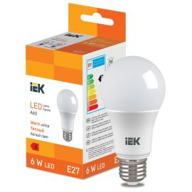 LED Bulb A60 510lm 3000K E27 IEK