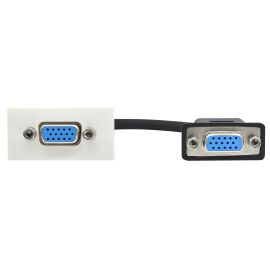 PRIMER РКМ-10-20-П Розетка мультимедийная VGA M/M (1 модуль) белая IEK