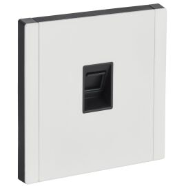 FORTE&PIANO Розетка компьютерная RJ45 кат.6 FP231M металл белый IEK