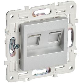 SKANDY Розетка компьютерная двойная RJ45 кат.5E SK-K03S серебряный IEK