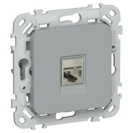 FLITE Розетка компьютерная RJ45 категория 5Е STP РК5е-1-1-ФлС серый IEK