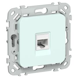 FLITE Розетка компьютерная RJ45 категория 6 UTP РК6-1-0-ФлХЛ холодный лед IEK