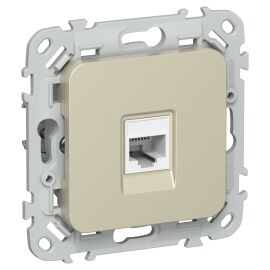 FLITE Розетка телефонная RJ11 категория 3 РТ3-1-ФлШ шампань IEK