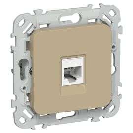 FLITE Розетка компьютерная RJ45 категория 5Е UTP РК5е-1-0-ФлХ хаки IEK