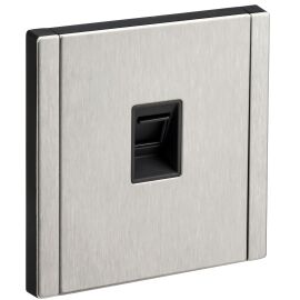 FORTE&PIANO Розетка компьютерная RJ45 кат.5E FP732M металл никель IEK