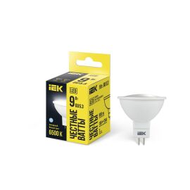 Лампа светодиодная MR16 софит 9Вт 230В 6500К GU5.3 IEK