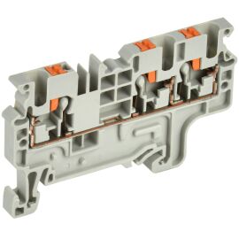 Клемма пружинная CP-MC, Push-in, 3 вывода, 2,5мм2, серая, IEK YCT22-00-3-K03-002 