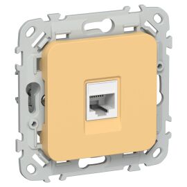 FLITE Розетка компьютерная RJ45 категория 5Е UTP РК5е-1-0-ФлЗ золотарник IEK