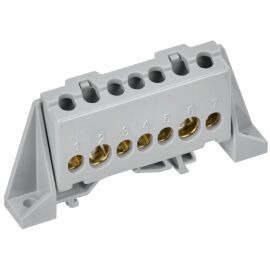 Шина L "фаза" в комб. DIN-изол. "Стойка" 8х12-7-Ср, IEK TF-NN20-07-DP-K03
