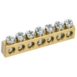 TEKFOR Шина нулевая сечение 6х9 7 отверстий IEK