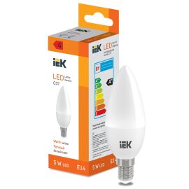 LED Candle C37 400lm 3000K E14 IEK