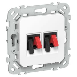 FLITE Розетка 2-местная аудио РА-2-ФлБ белый IEK
