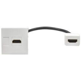 PRIMER РКМ-20-10-П Розетка мультимедийная HDMI M/M (2 модуля) белая IEK