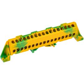 Шина PE "земля" в комб. DIN-изол. "Стойка" 6х9-17-ЖЗ, IEK TF-NN10-17-DP-K52