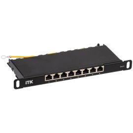 ITK 0,5U патч-панель кат.6 STP 8 портов 10" (Dual IDC)
