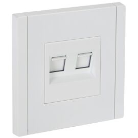 FORTE&PIANO Розетка двойная RJ11+RJ45 кат.5E FP235 белый IEK