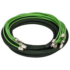 ITK Сборка кабельная 6хRJ45-6хRJ45 модуль Keystone Jack -модуль Keystone Jack кат.6A U/UTP LSZH 5м