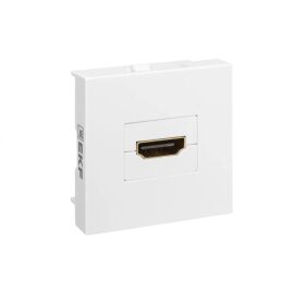Розетка HDMI на 2 модуля, белая, EKF E2MR-21HDMI-10