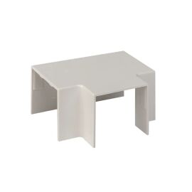 Угол T-образный 40х40мм, белый, уп.4шт, EKF Plast tchw-40-40x4