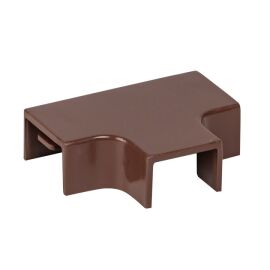 Угол T-образный 15х10мм, темное дерево, уп.4шт, EKF Plast tchd-15-10x4