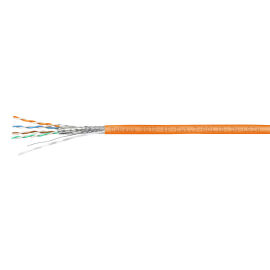 Кабель STP 4 пары, Кат.7, внутр., 0,57мм, LSZH, оранж., 305м, Cabeus SSTP-4P-Cat.7-SOLID-IN-LSZH