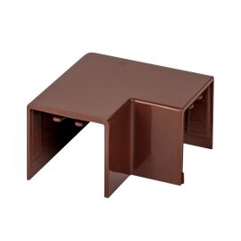 Поворот на 90 град. 25х25мм, темное дерево, уп.4шт, EKF Plast abd-25-25x4