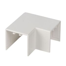 Поворот на 90 град. 25х25мм, белый, уп.4шт, EKF Plast abw-25-25x4