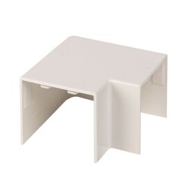Поворот на 90 град. 40х40мм, белый, уп.4шт, EKF Plast abw-40-40x4